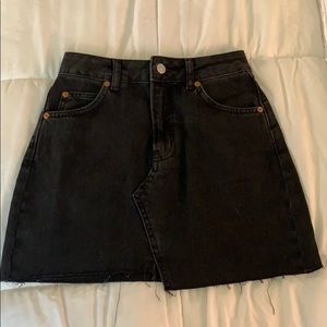 Top shop Black Jean Skirt